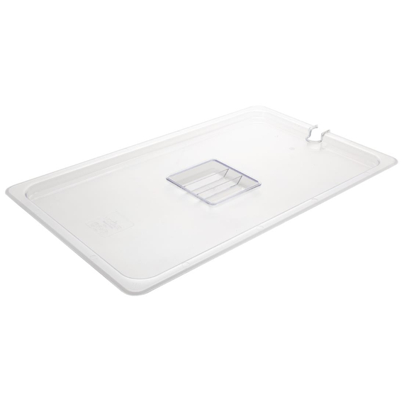 Vogue Polycarbonat Deckel mit Löffelaussparung GN1/1