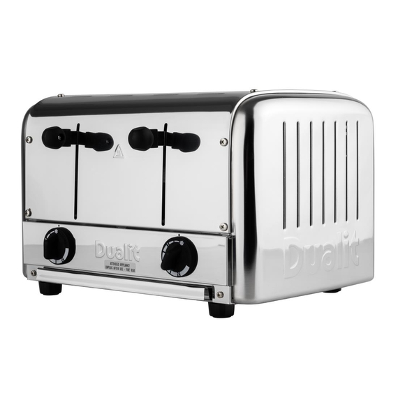 Dualit Cateringtoaster 49900 Edelstahl 4 Schlitze
