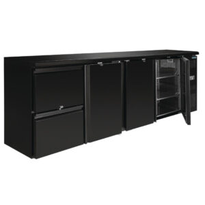 Polar Serie U Barkühlschrank 3-türig mit 2 Schubladen