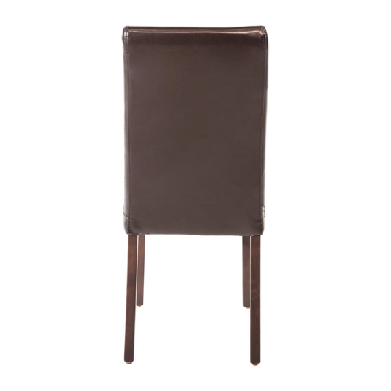 Bolero Esszimmerstühle Kunstleder dunkelbraun (2 Stück)