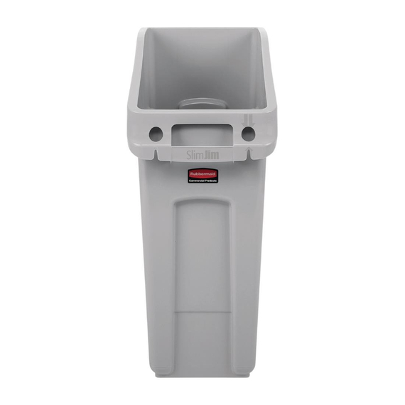 Rubbermaid Slim Jim Abfalleimer grau 49L