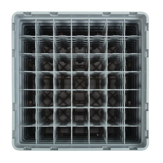 Cambro Gläserspülkorb beige mit 49 Fächern max Glashöhe 25,7cm