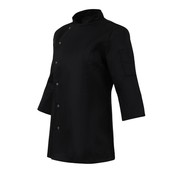 Whites Damen Kochjacke Schwarz Größe S