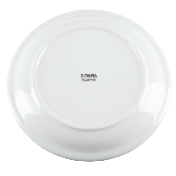 Olympia Whiteware Teller mit schmalem Rand 18cm (12 Stück)