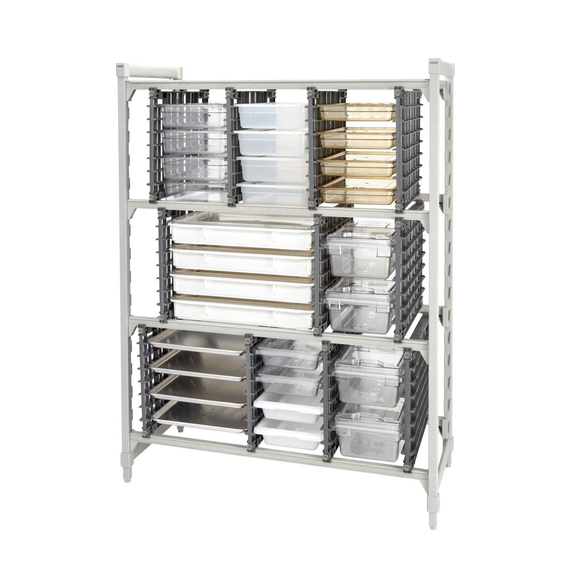 Cambro Universal-Lagerregal-Starterkit für Basics Plus-Regale mit einer Tiefe von 610 mm