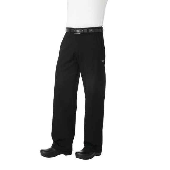 Chef Works Unisex Professional Series Küchenchefs Hose Schwarz Fischgrät M