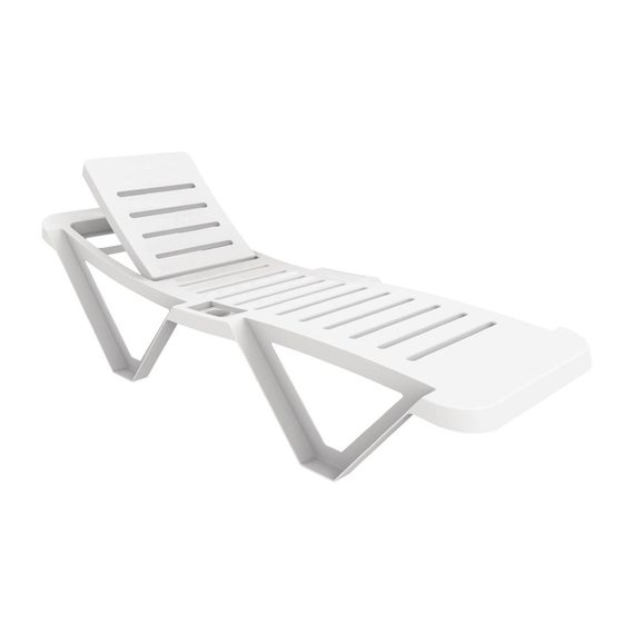 Resol Sonnenliegen weiß (4er Pack) (4 Stück)