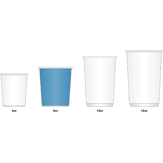 Fiesta Recyclable Coffee To Go Becher 230ml hellbraun x1000 (1000 Stück)