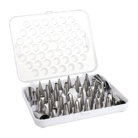 Vogue Tortendekoration Spritztüllen Set 52 verschiedene Tuben