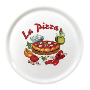 Saturnia Porzellan Pizza Teller 310mm mit "La Pizza" Dekor