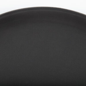 Olympia Kristallon Polypropylen runde Anti-Rutsch-Tablett Schwarz 406mm