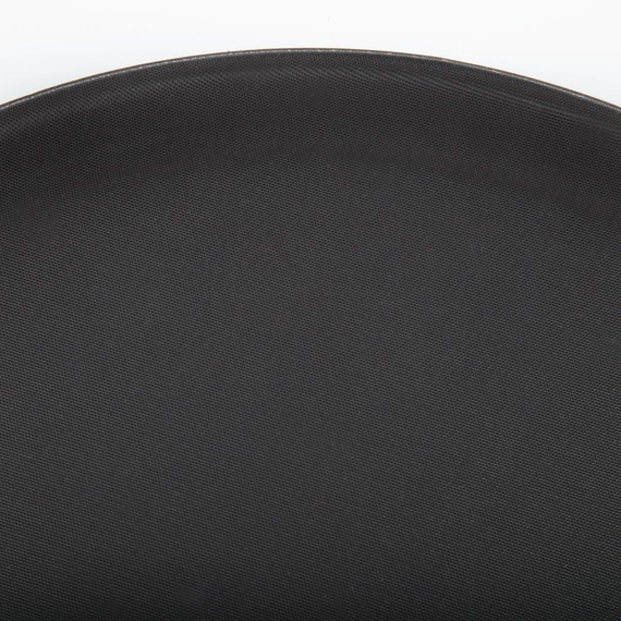 Olympia Kristallon Polypropylen runde Anti-Rutsch-Tablett Schwarz 406mm