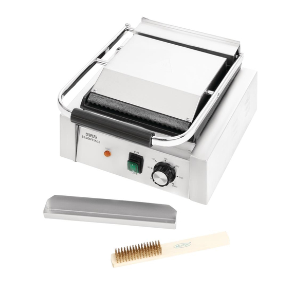 Nisbets Essentials Kontaktgrill gerillte obere Platte