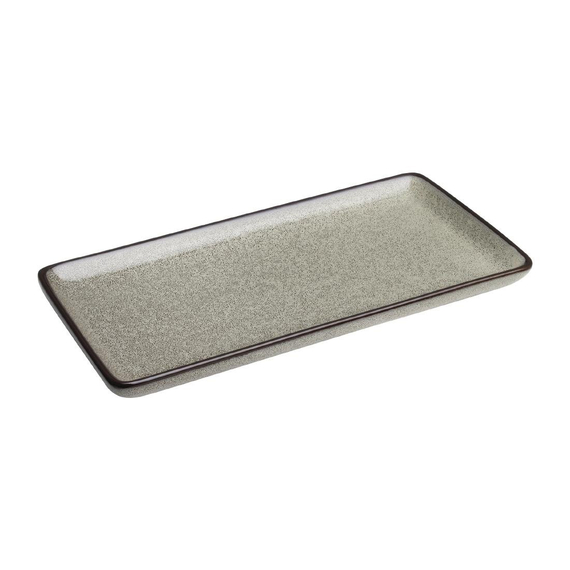 Olympia Mineral rechteckige Teller 23 x 12cm (6 Stück)