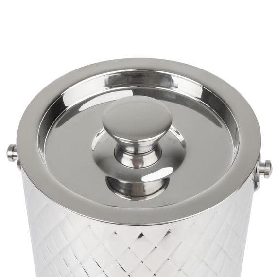Olympia Geo doppelwandiger Eiskübel Edelstahl - 2Ltr