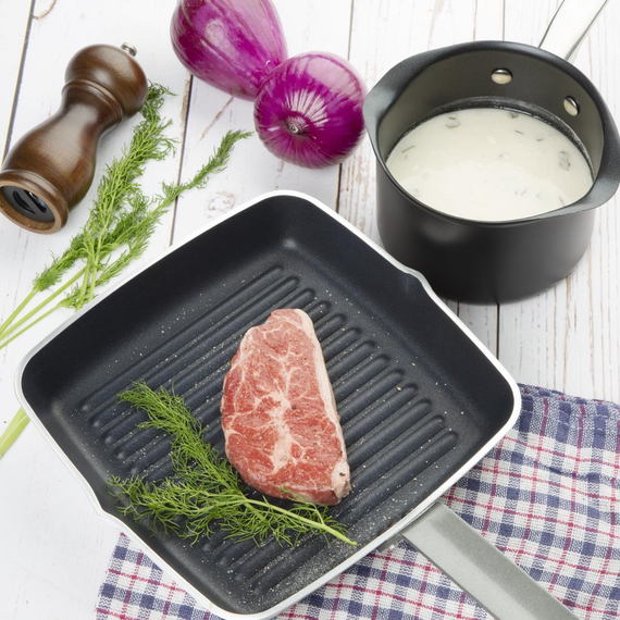 Vogue quadratische Skillet Grillpfanne antihaft 24cm