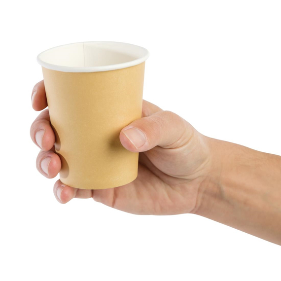 Fiesta Recyclable Coffee To Go Becher 230ml hellbraun x1000 (1000 Stück)