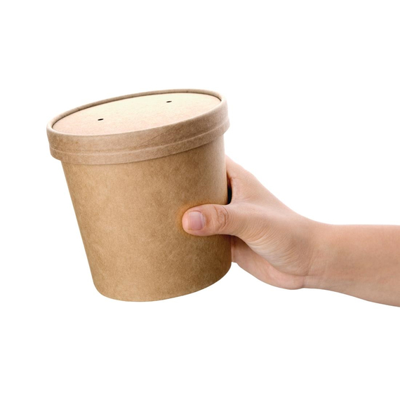 Fiesta recycelbare Deckel für Suppenbehälter, 118 mm (500 Stück)