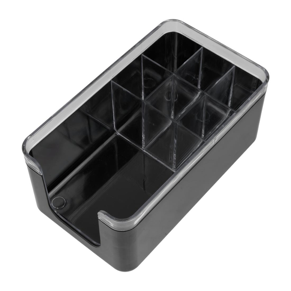 Olympia Kristallon Bar Caddy Schwarz ABS