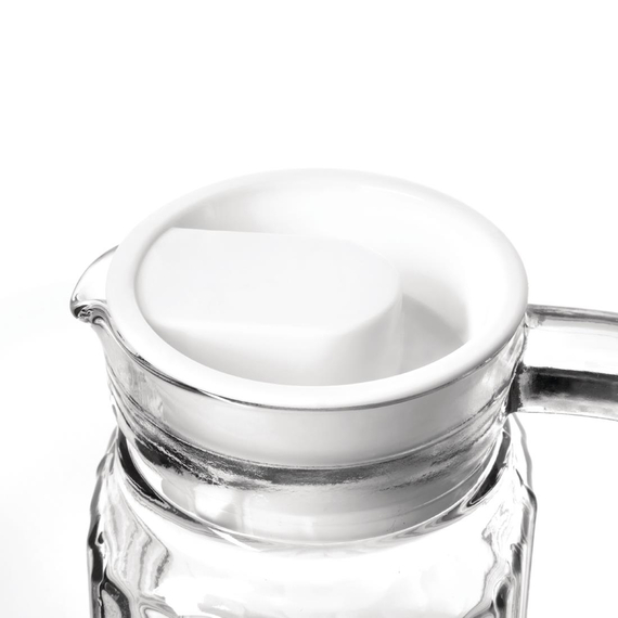 Olympia gewellte Glaskrüge 1L (6Stück)