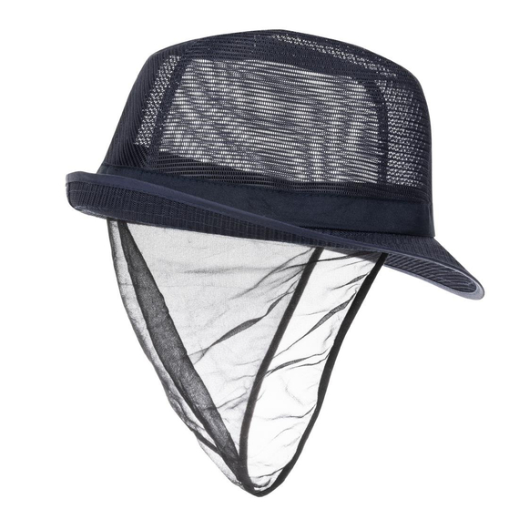 Trilby Hut mit Haarnetz dunkelblau Größe M