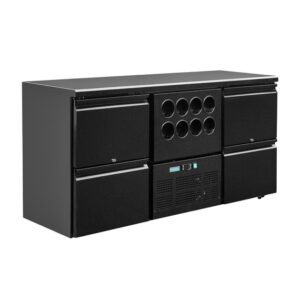 Polar Serie U Barkühlschrank 4 Schubladen mit Flaschenkühlbereich (8 Flaschen)