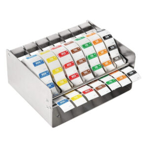Vogue Etikettenset 2,5cm mit Edelstahlspender