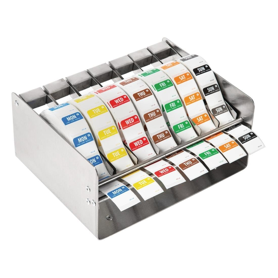 Vogue Etikettenset 2,5cm mit Edelstahlspender