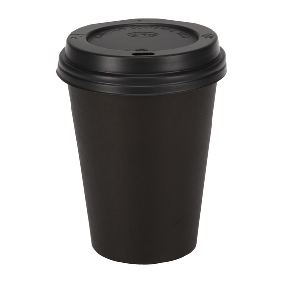 Fiesta Recyclable Coffee To Go Becher 340ml schwarz x50 (50 Stück)