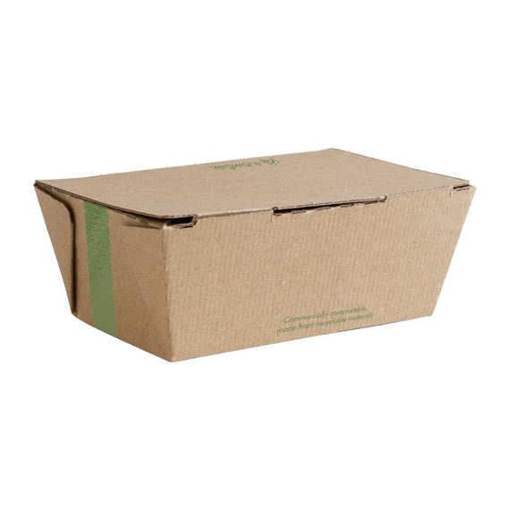 Vegware kompostierbare geriffelte Box zum Mitnehmen(300 Stück)
