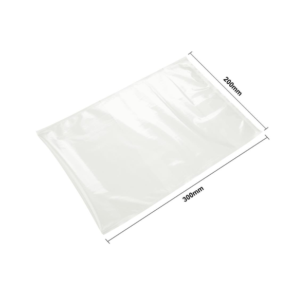 Vogue kompostierbare Kammer Vakuumverpackungsbeutel 200x300mm (100 Stück)