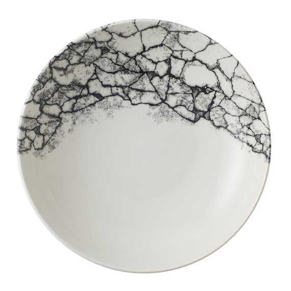 Churchill Kintsugi Accents Quartz Black Evolve Coupe-Schüssel, 248 mm, (12 Stück)
