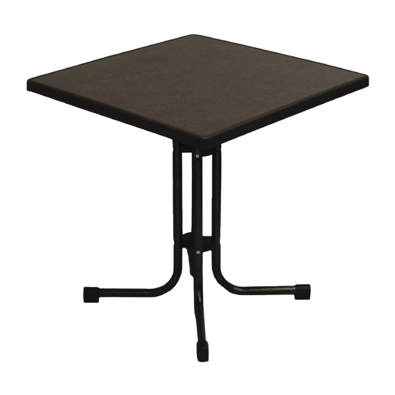 Limburg Pizarra klappbarer Terrassentisch 70 x 70cm