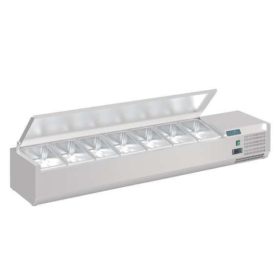 Polar G-Serie Thekenkühlschrank mit Deckel 7x 1/4GN