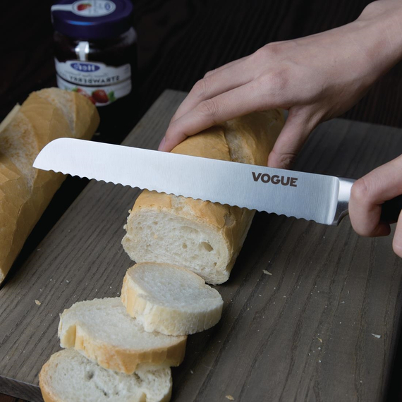Vogue Brotmesser mit weichem Griff 20cm