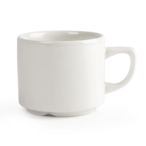 Churchill Whiteware Maple stapelbare Teetassen 20cl (24 Stück)