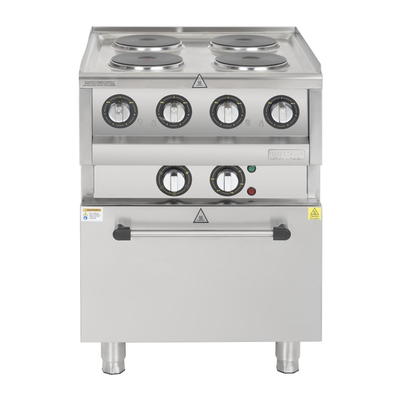 Buffalo 600 Serie 4-Platten Elektro Umluftofen