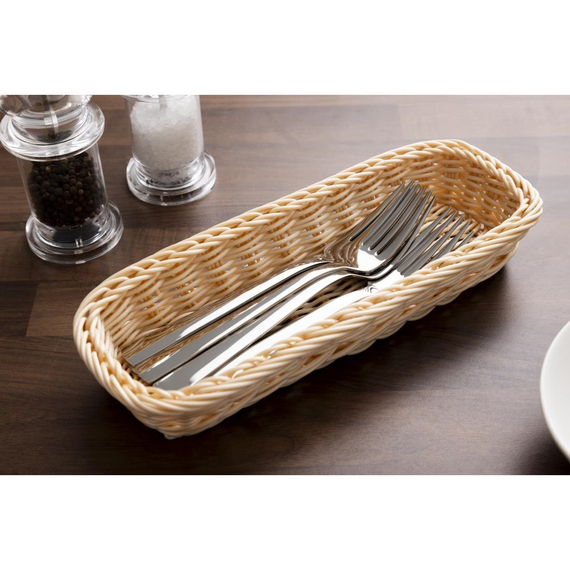 APS Polypropylen Rechteckiger Rattan Korb 270x100mm