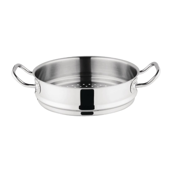 Vogue Kochen wie die Profis Set mit 5L Stieltopf und 2x Dampfgareinsatz
