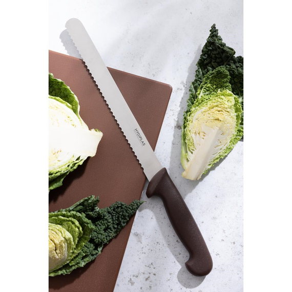 Hygiplas Universalmesser Gezahnt Braun 24,8cm