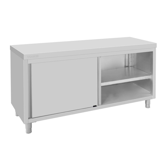 Vogue Standbodenschrank Edelstahl 900x1800x600mm
