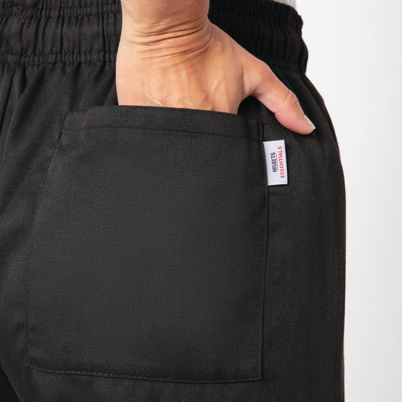 Nisbets Essentials Chef-Hose Schwarz M