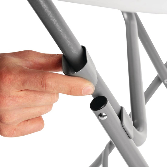 Bolero runder Klapptisch weiß 80cm