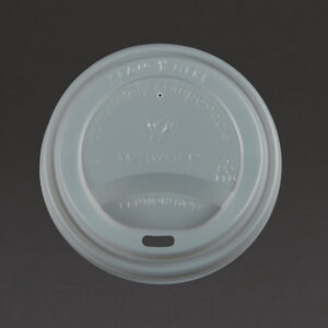 Vegware kompostierbare Heißgetränkebecher-Deckel 34 & 45,5cl (1000 Stück)