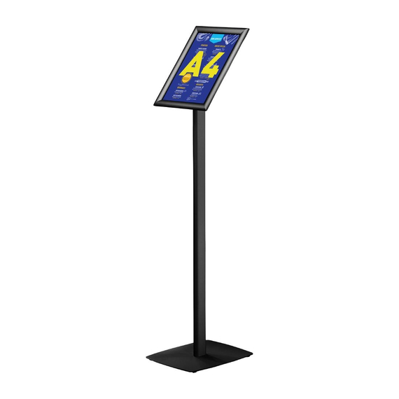 Europel Infostand schwarz mit Klapprahmen A4 25mm