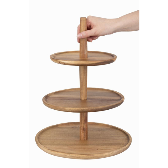 Olympia Akazie 3-stufiger Stand 305(Ø) x 395(H)mm