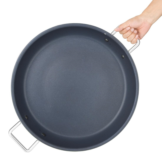 Vogue Aluminium Antihaft Teflon Platinum Plus Paella Pfanne 45cm