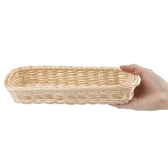 APS Polypropylen Rechteckiger Rattan Korb 270x100mm