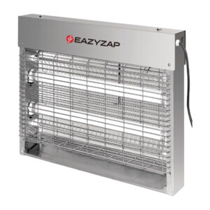 Eazyzap Fliegenvernichter Gebürsteter Edelstahl LED 8W
