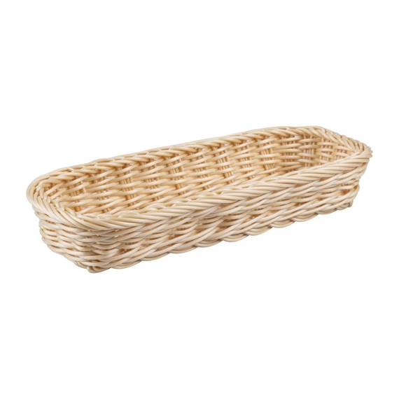 APS Polypropylen Rechteckiger Rattan Korb 270x100mm